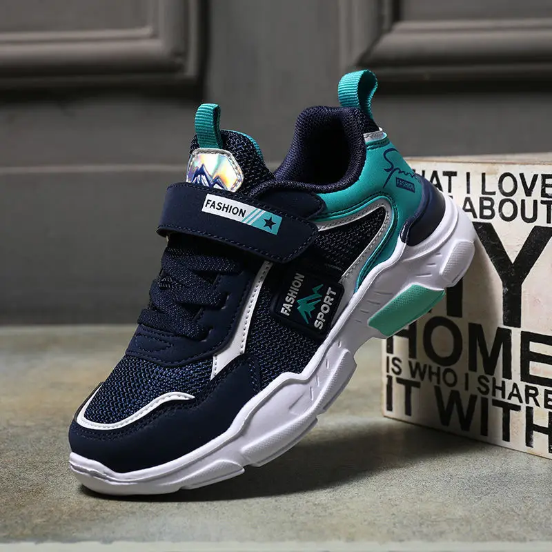 Kids Mesh Sports Shoes Blue Teal 2022 — feature 10