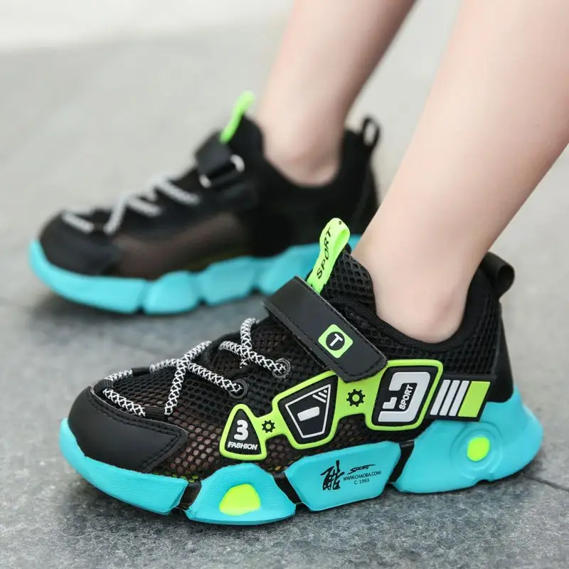Kids Mesh Sports Shoes Blue Teal 2022 — feature 26
