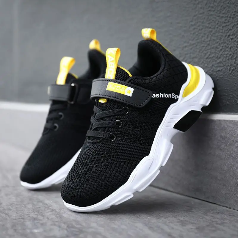 Children's Shoes Boys Sports Shoes 2022 New Spring and Autumn Middle School Children's Breathable Mesh Shoes — feature 7