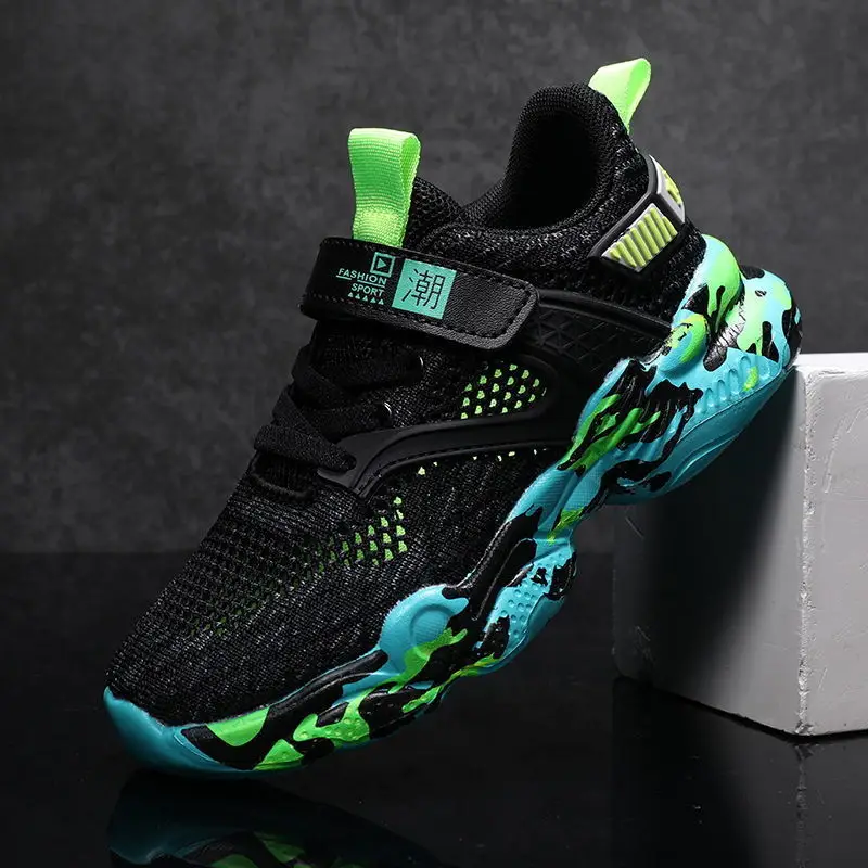 Kids Mesh Sports Shoes Blue Teal 2022 - Image 10