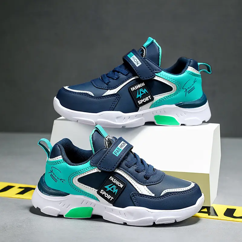 Kids Mesh Sports Shoes Blue Teal 2022 - Image 15