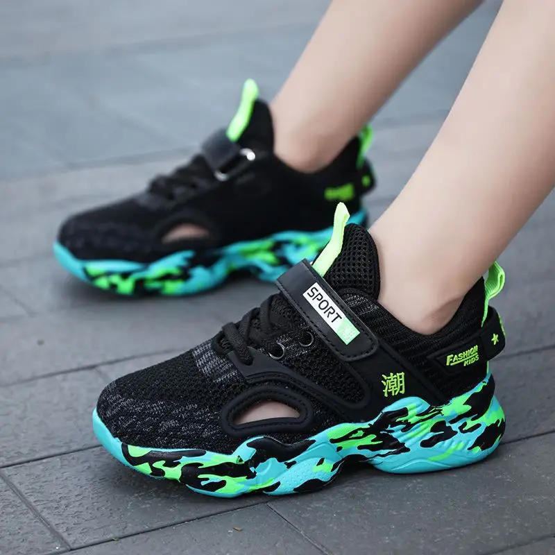 Kids Mesh Sports Shoes Blue Teal 2022 - Image 7