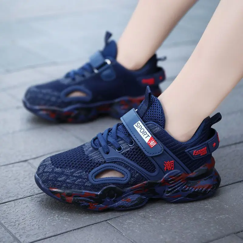 Kids Mesh Sports Shoes Blue Teal 2022 - Image 9