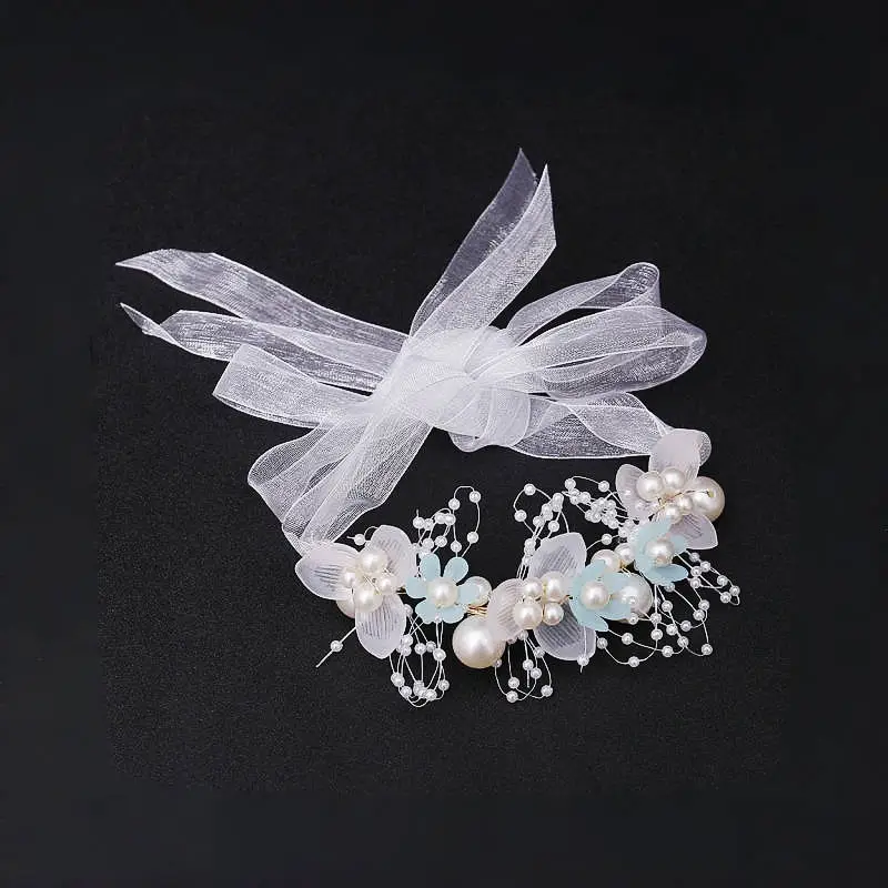 Girls' Pearl Flower Hairband with Bow — feature 19