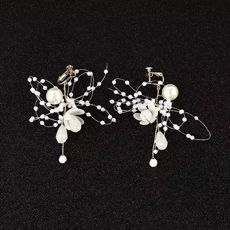 Girls' Pearl Flower Hairband with Bow — feature 5