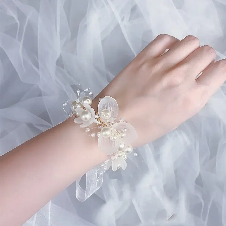 Girls' Pearl Flower Hairband with Bow — feature 7