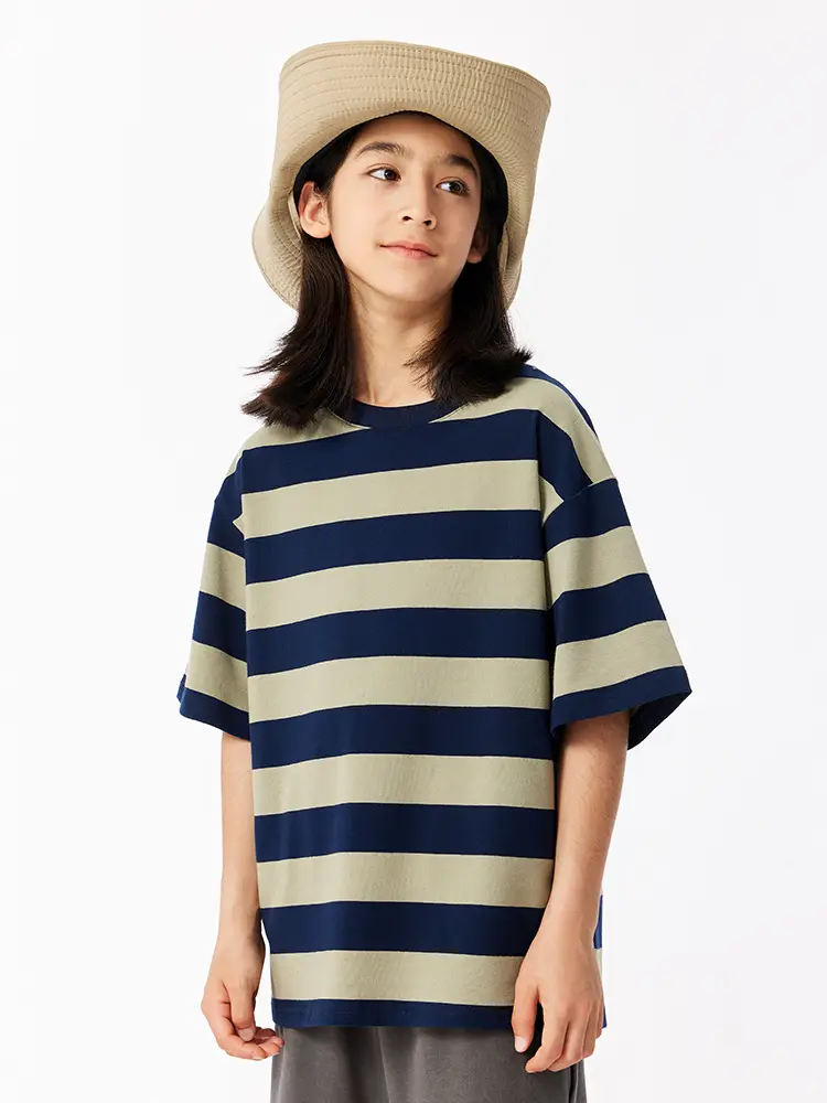 DK Kids Striped T-Shirt Short Sleeve Summer Wear - Image 3