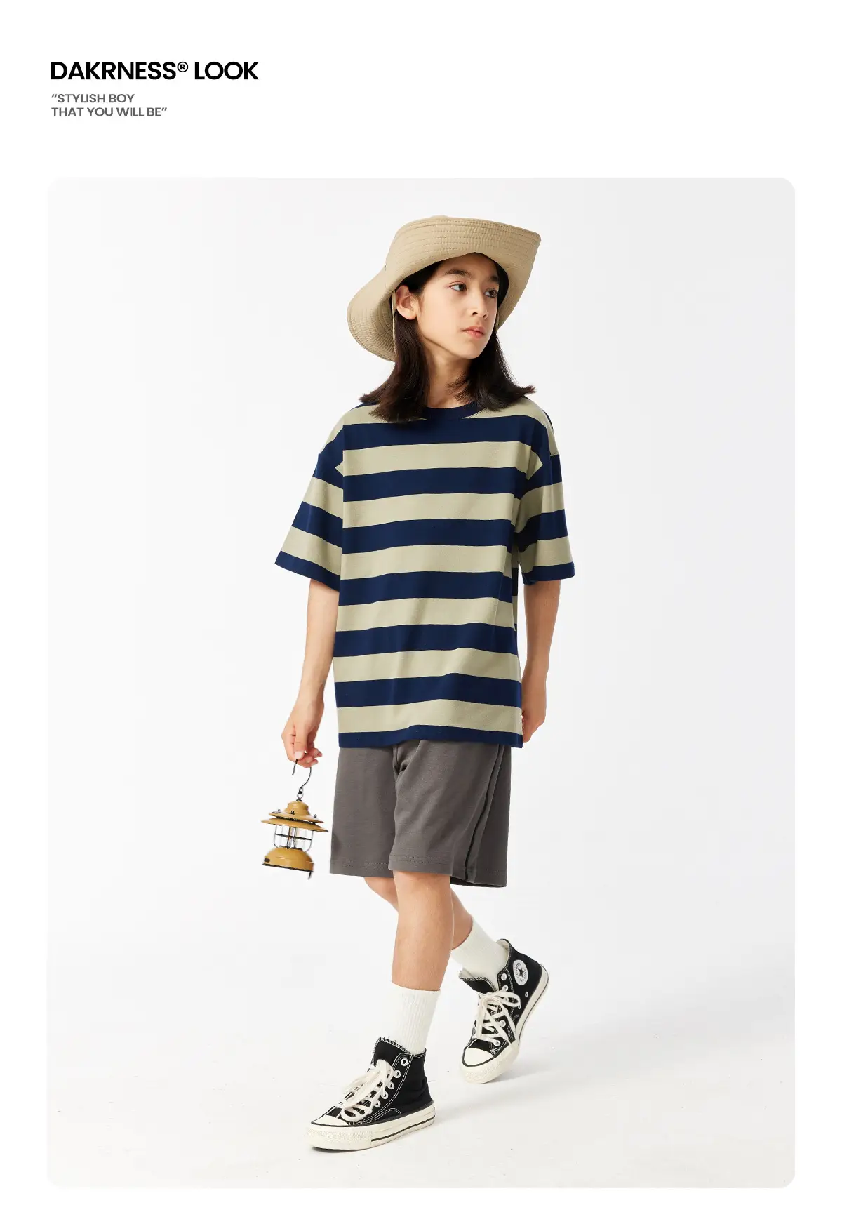DK Kids Striped T-Shirt Short Sleeve Summer Wear — feature 11
