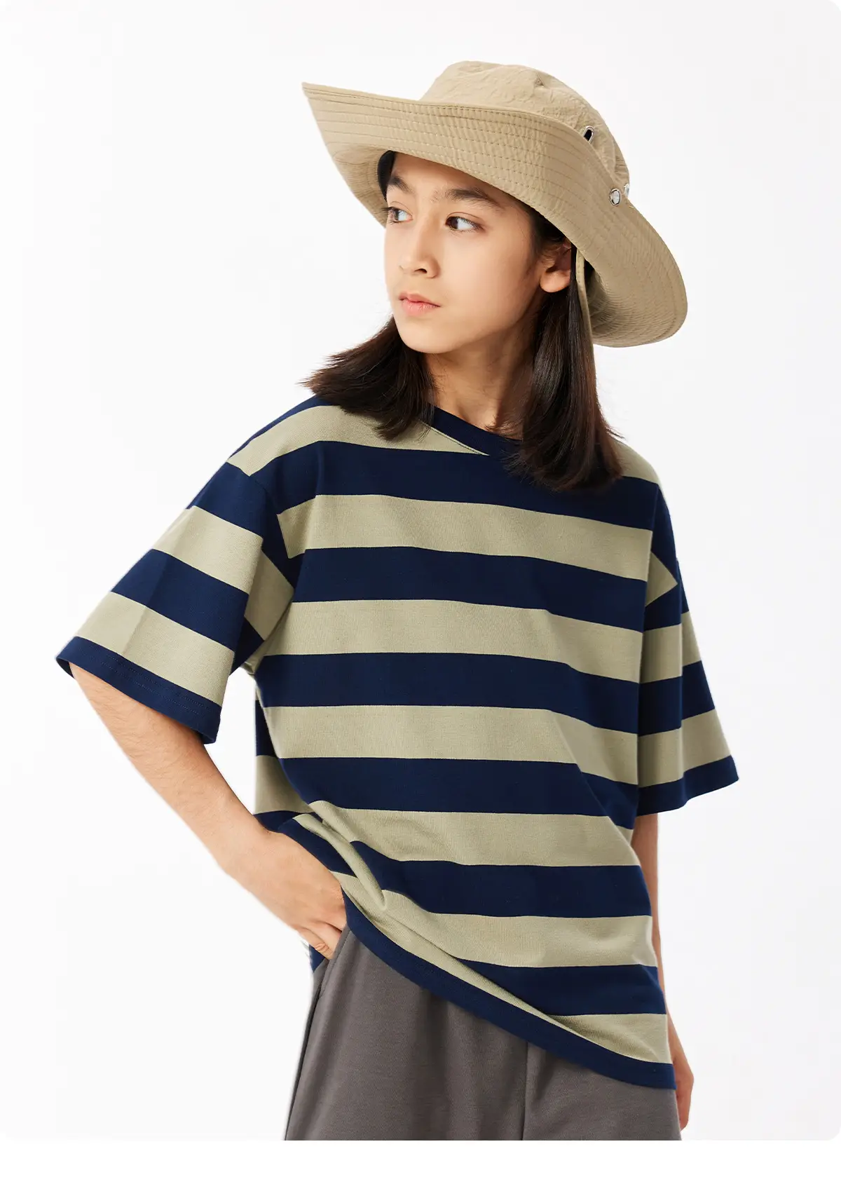 DK Kids Striped T-Shirt Short Sleeve Summer Wear — feature 14
