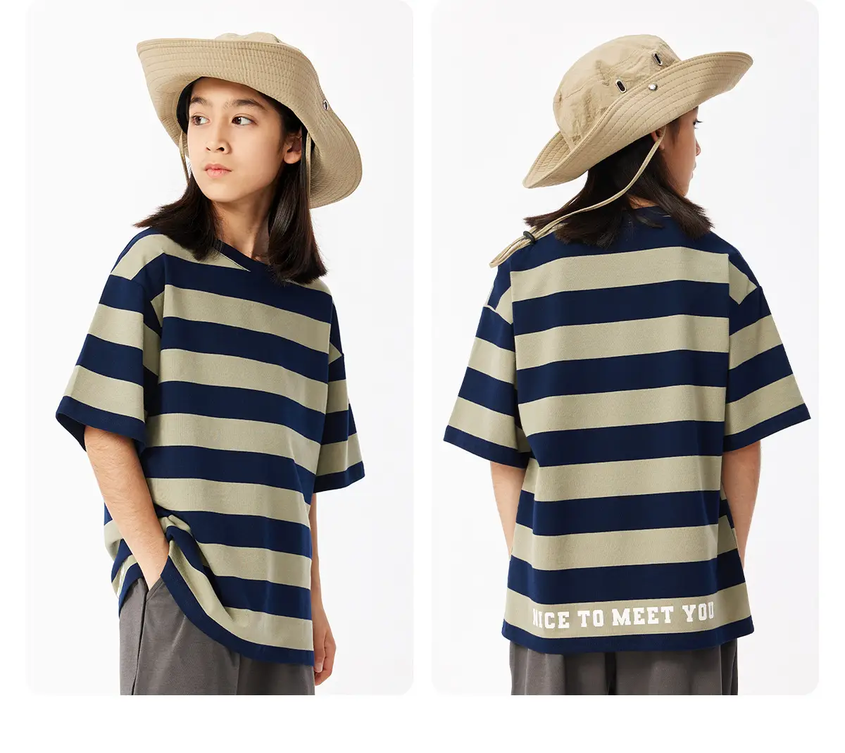 DK Kids Striped T-Shirt Short Sleeve Summer Wear — feature 15