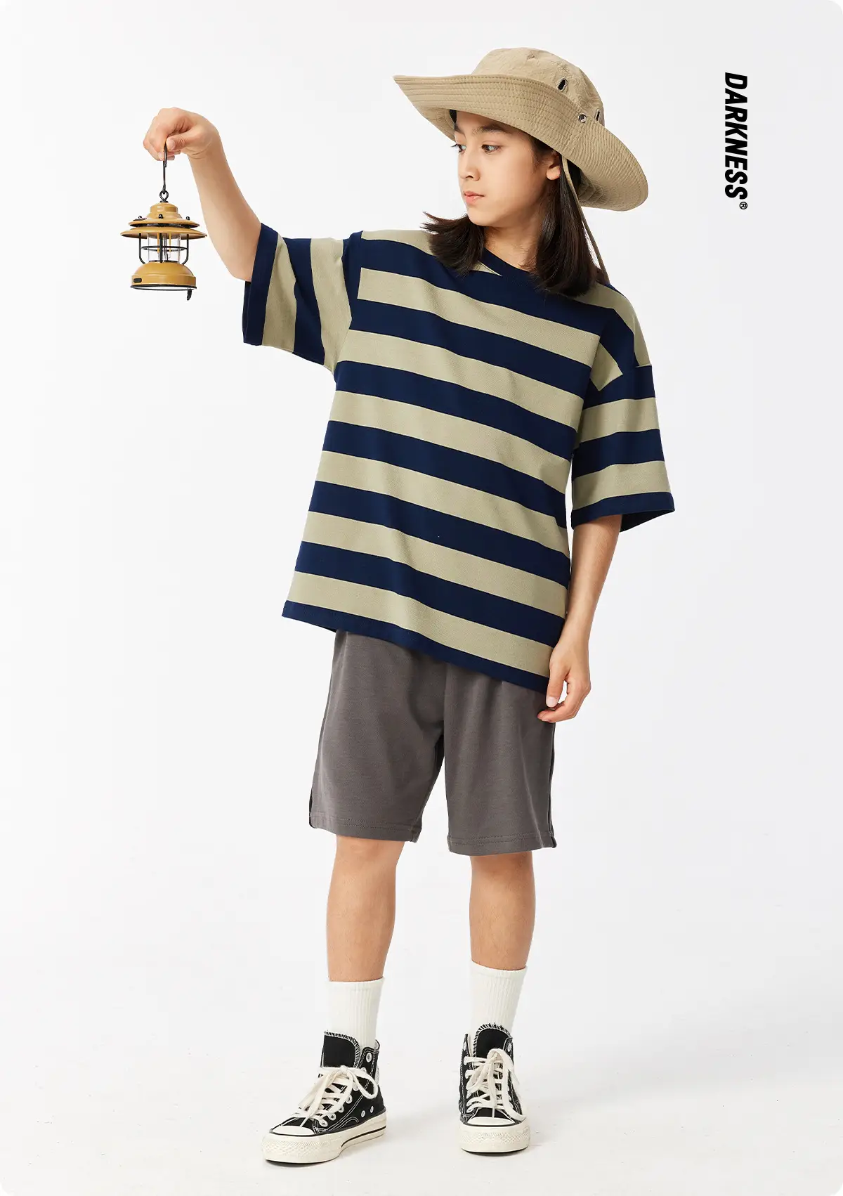 DK Kids Striped T-Shirt Short Sleeve Summer Wear — feature 2