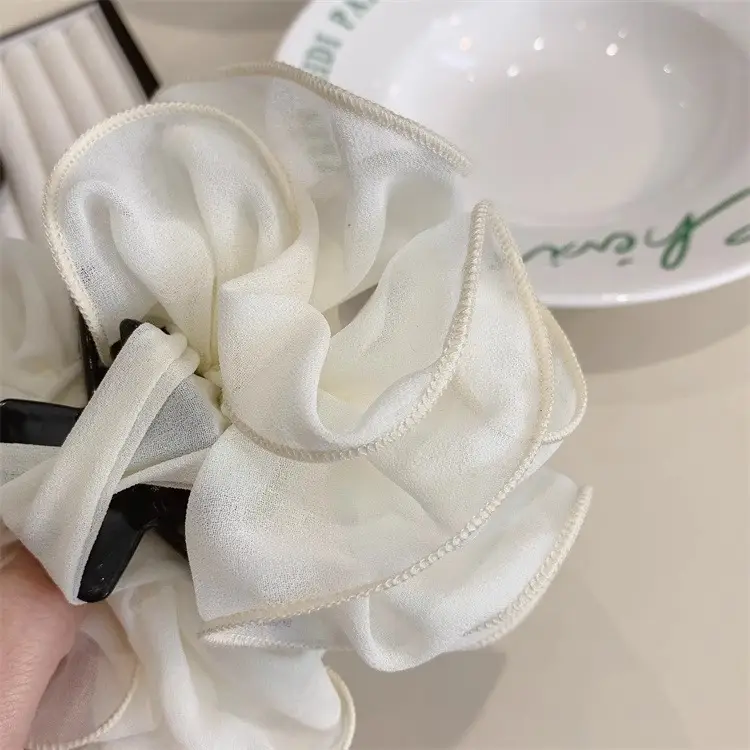 Dongdaemun Silk Hair Clip Green Women's High-end Hair Accessories — feature 12