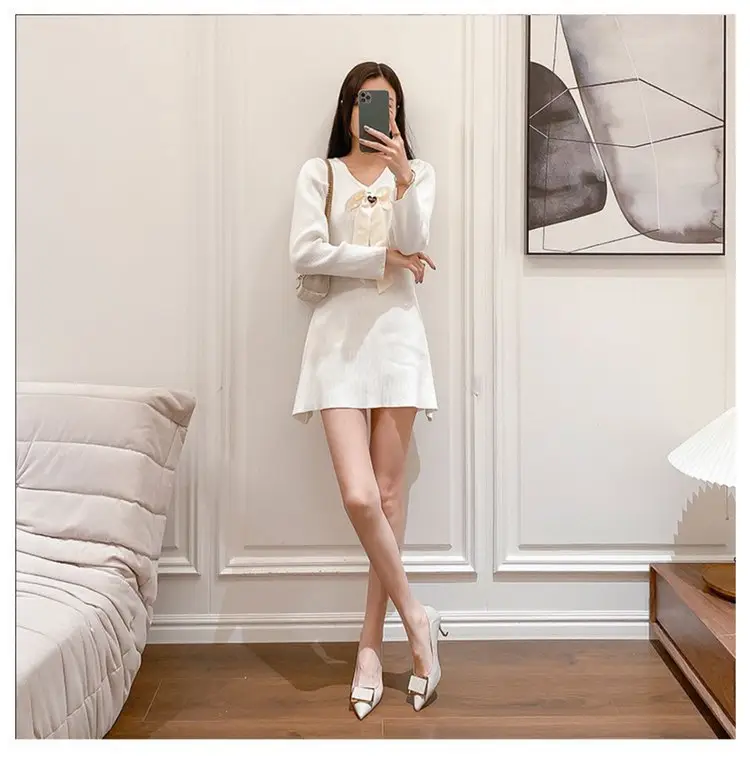 Leather Shoes Women's 2024 Spring New French Style Elegant Soft Leather Pointed Toe Shallow Square Buckle Stiletto Heel All-match High-heeled Shoes — feature 1