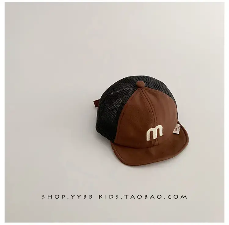 Baby Mesh Cap Summer Breathable Korean Letter Sunshade Cap — feature 18