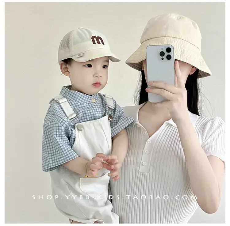 Baby Mesh Cap Summer Breathable Korean Letter Sunshade Cap — feature 2