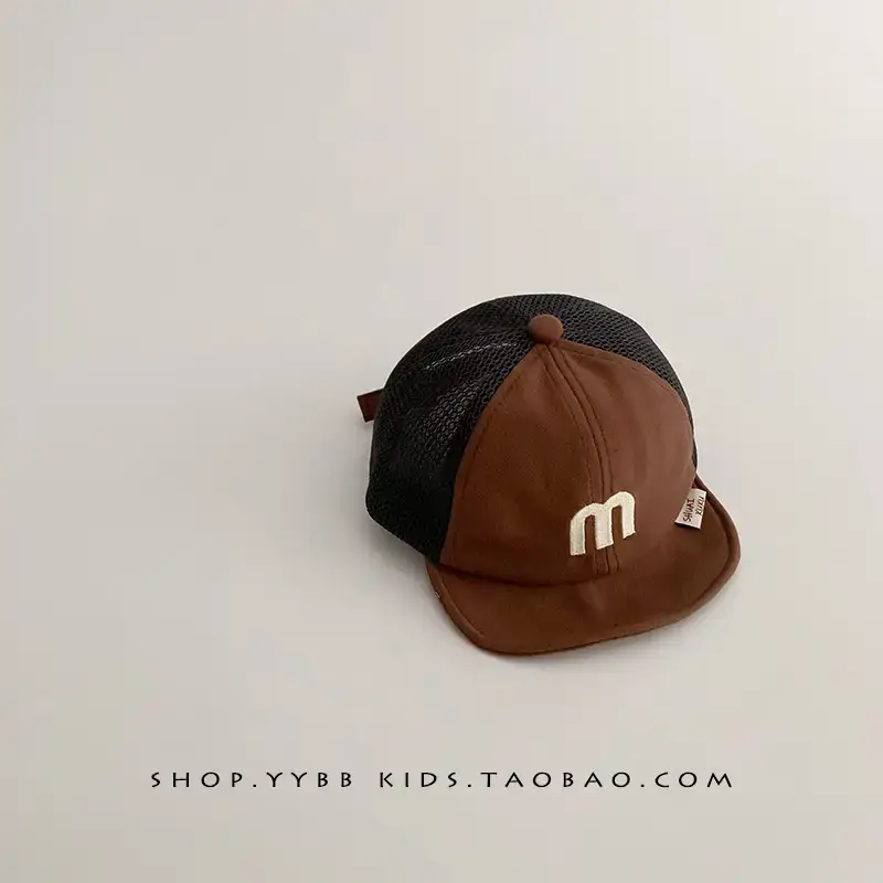 Baby Mesh Cap Summer Breathable Korean Letter Sunshade Cap - Image 4
