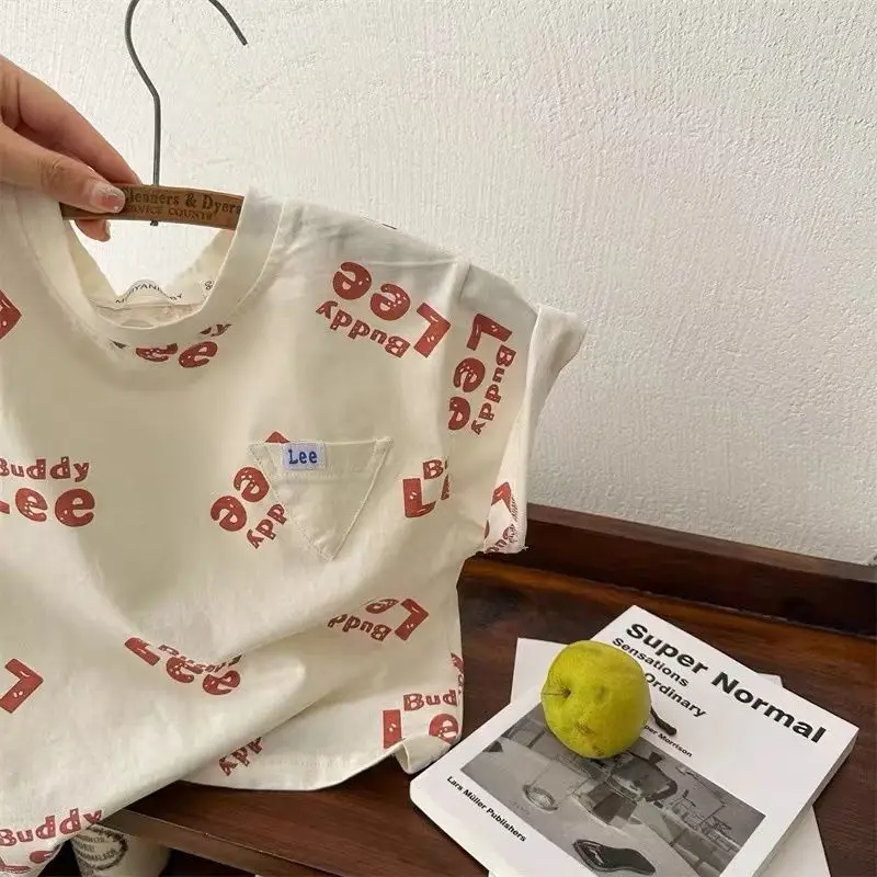 Baby Printed T-Shirt Grey 2025 Summer - Image 2