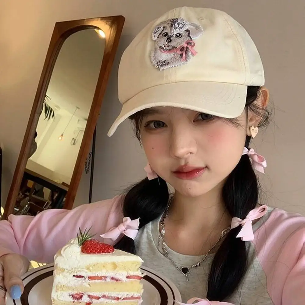 Cute Dog Embroidered Baseball Cap for Girls — feature 6