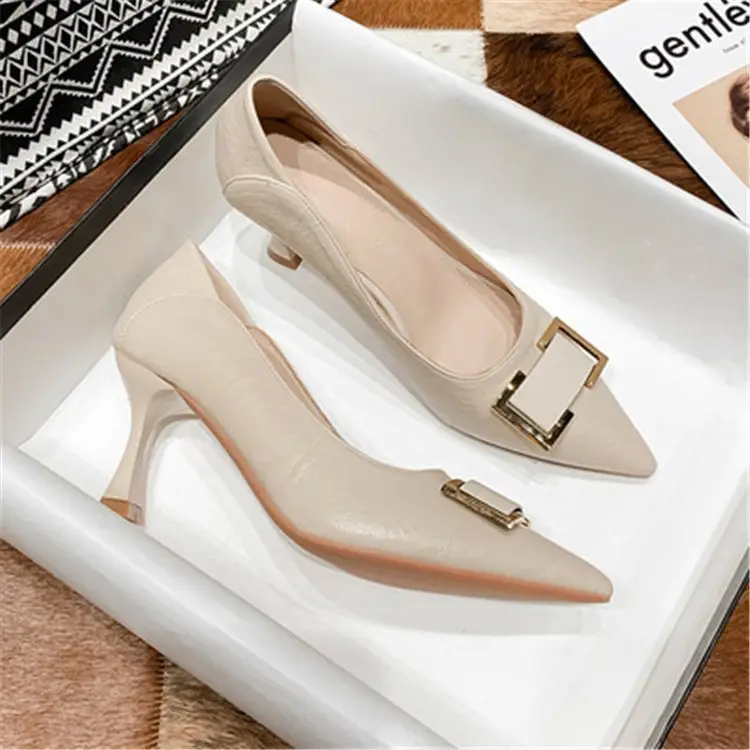 Women Leather Stiletto Heels Spring Summer 2024 — feature 1