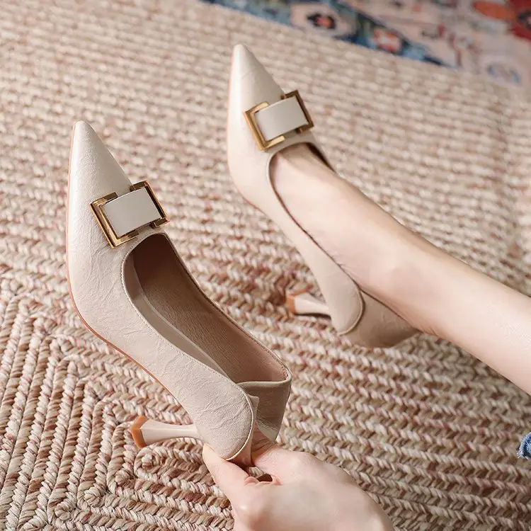 Women Leather Stiletto Heels Spring Summer 2024 — feature 7