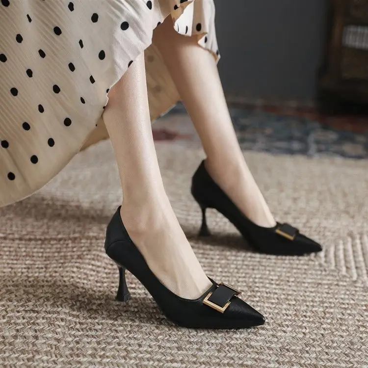 Women Leather Stiletto Heels Spring Summer 2024 — feature 9