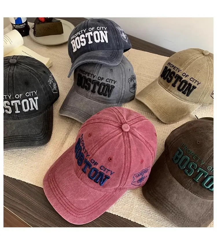 Women's Green Embroidered Baseball Cap with Wide Brim — feature 10