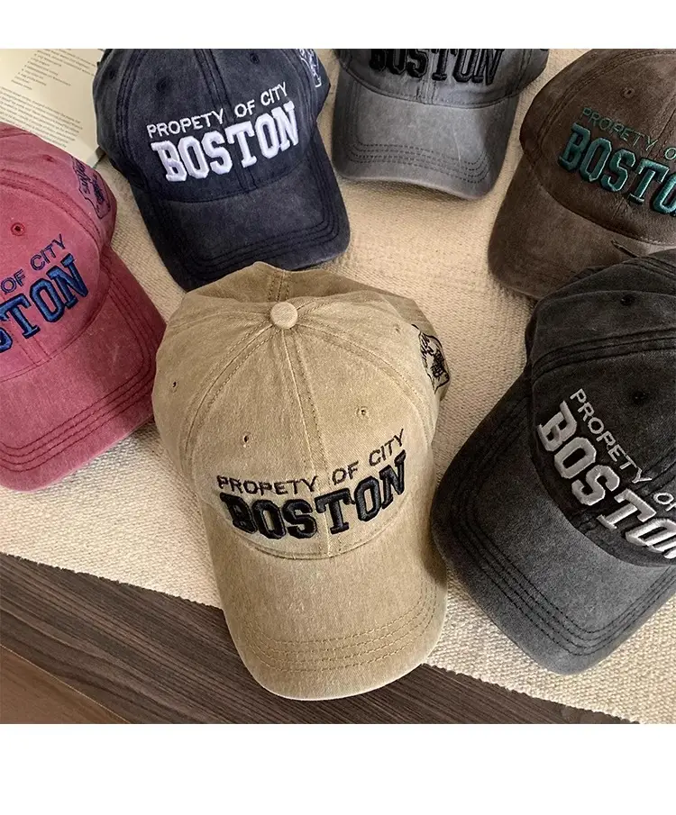 Women's Green Embroidered Baseball Cap with Wide Brim — feature 12