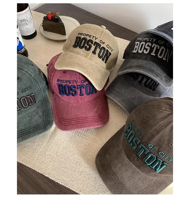 Women's Green Embroidered Baseball Cap with Wide Brim — feature 3