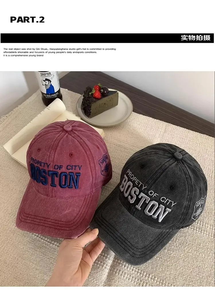 Women's Green Embroidered Baseball Cap with Wide Brim — feature 9