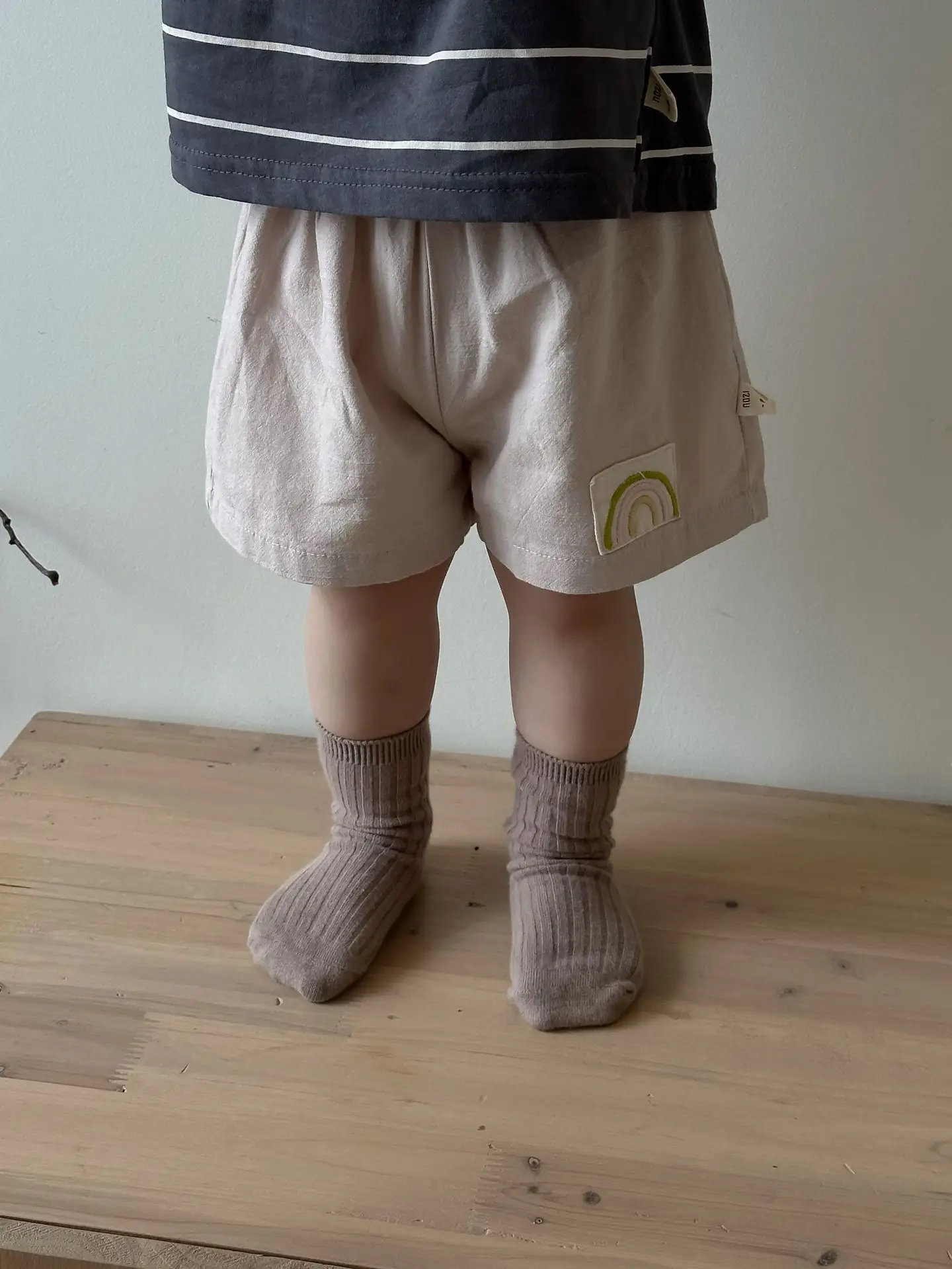Baby Blue Overalls Hat Shorts Suit Korean Kids Summer Wear - Image 8