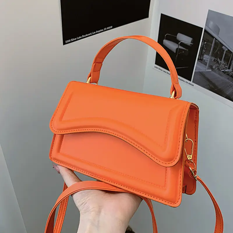 2026 Women's Square Shoulder Bag with Gold Hardware - Image 3
