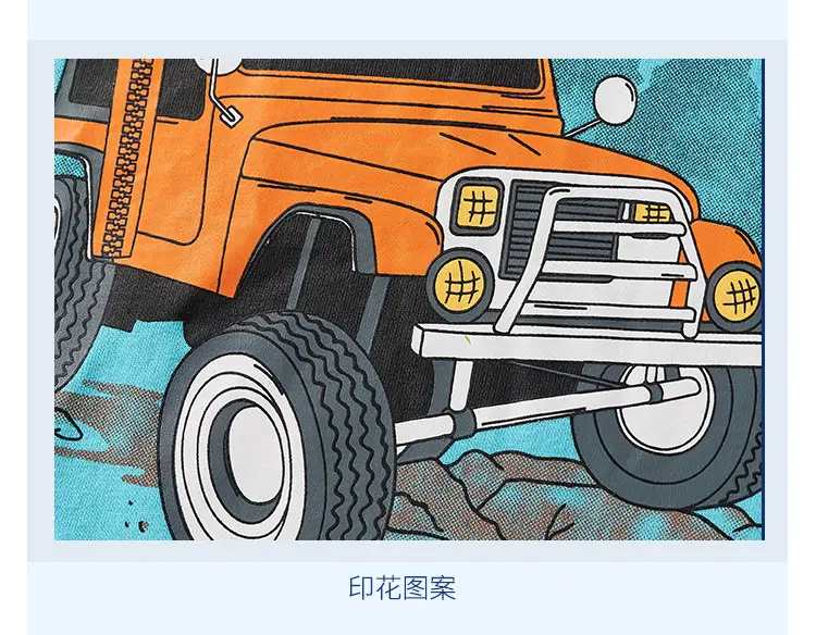 Blue Cartoon Car T-Shirt for Boys Summer 2025 — feature 11