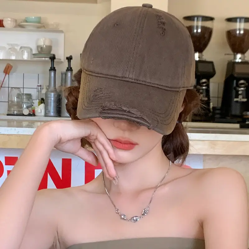 Coffee Retro Baseball Cap Wide Brim Duck Cap - Image 10