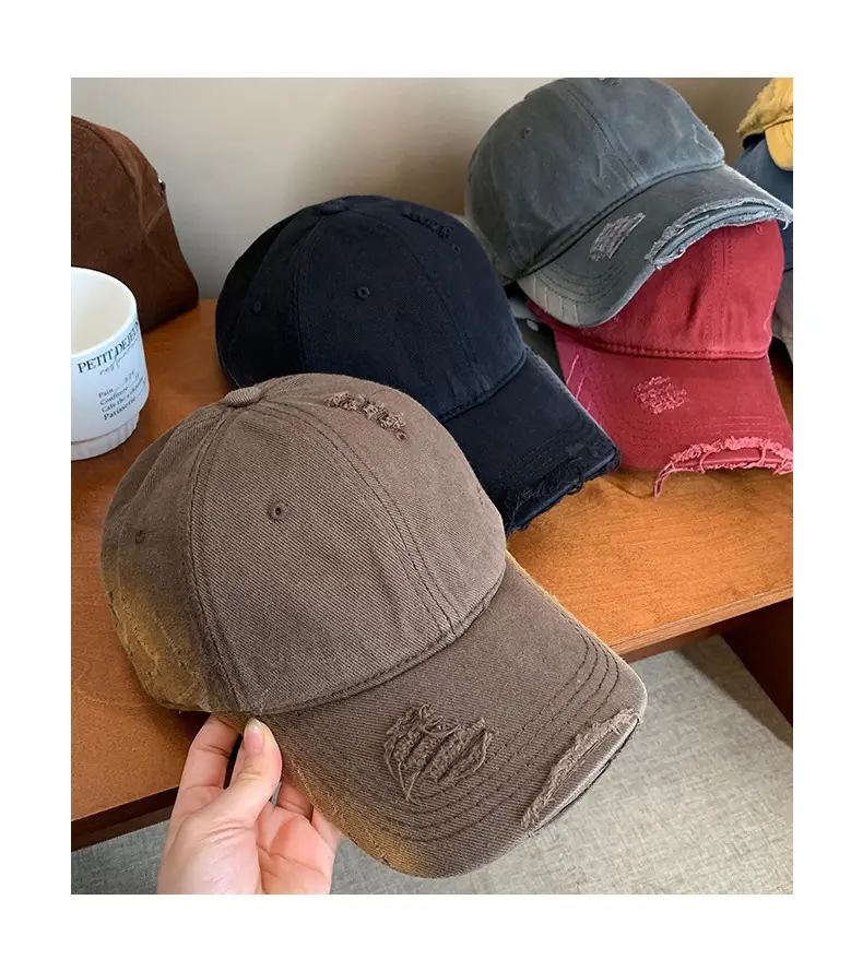 Coffee Retro Baseball Cap Wide Brim Duck Cap — feature 8