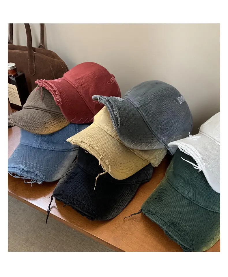 Coffee Retro Baseball Cap Wide Brim Duck Cap — feature 9