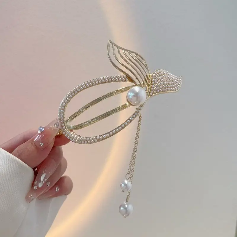 Famiman Gold Pearl Hairpin Clip for Women