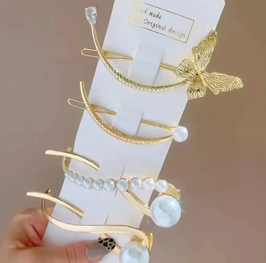 Famiman Gold Pearl Hairpin Clip for Women — feature 13