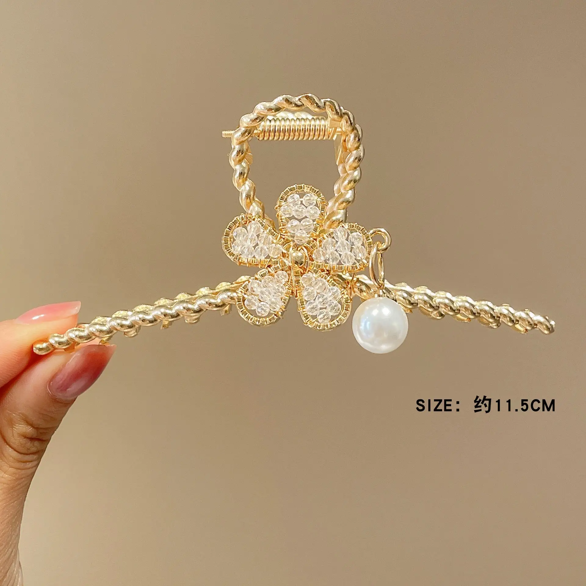 Famiman Gold Pearl Hairpin Clip for Women