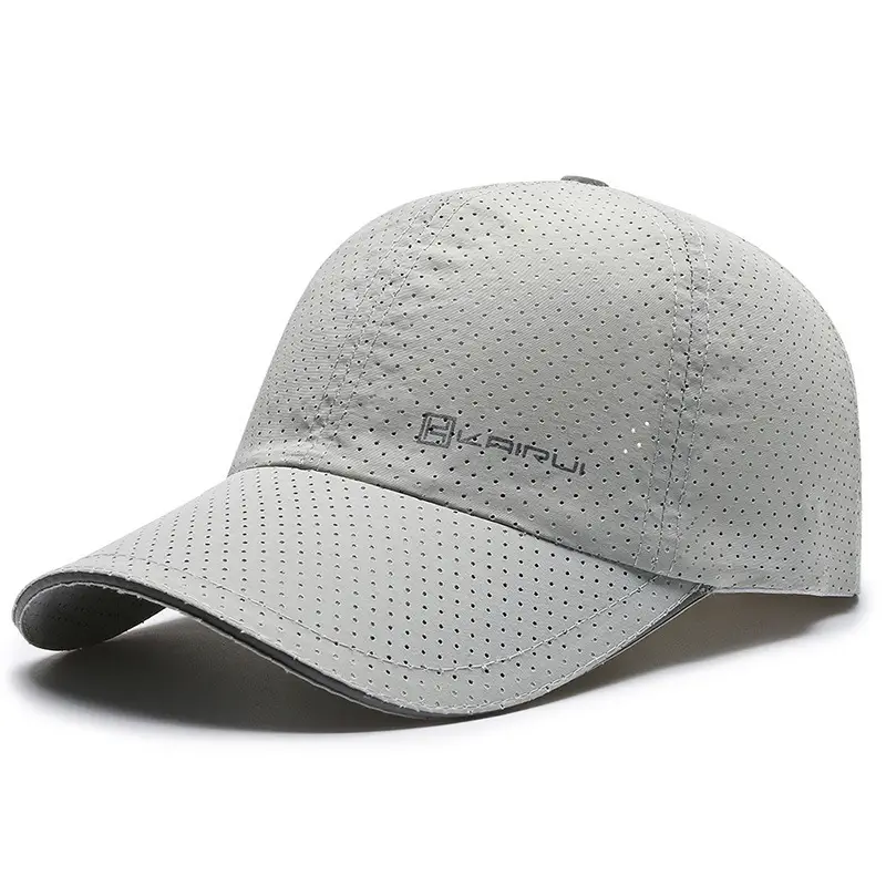 Men Black Mesh Baseball Cap with Reflective Brim - Image 5