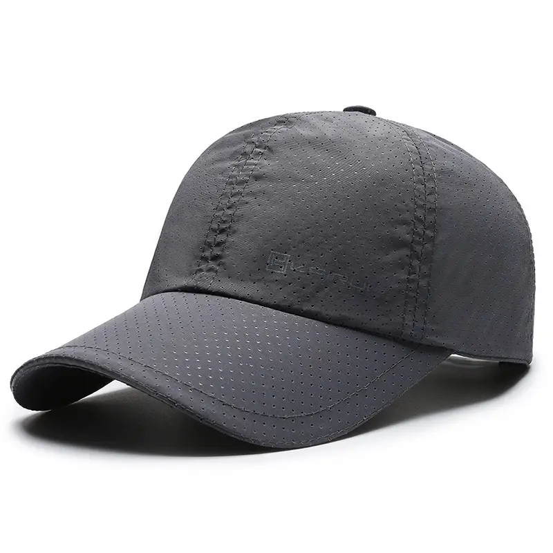 Men Black Mesh Baseball Cap with Reflective Brim - Image 6