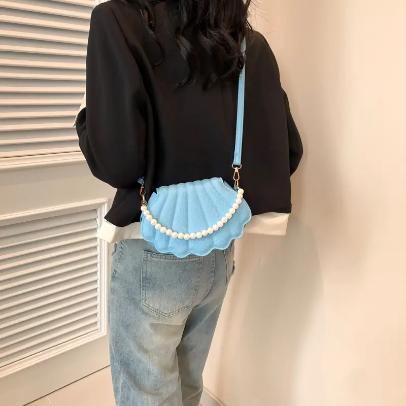 White Pearl Crossbody Bag for Women Summer 2024 - Image 8