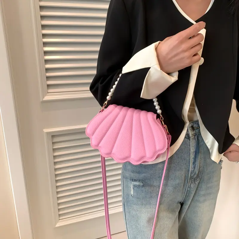 White Pearl Crossbody Bag for Women Summer 2024 - Image 9