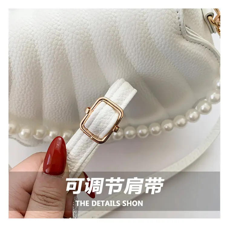White Pearl Crossbody Bag for Women Summer 2024 — feature 4