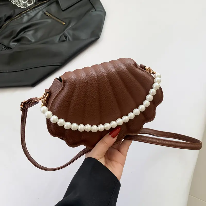 White Pearl Crossbody Bag for Women Summer 2024 - Image 5