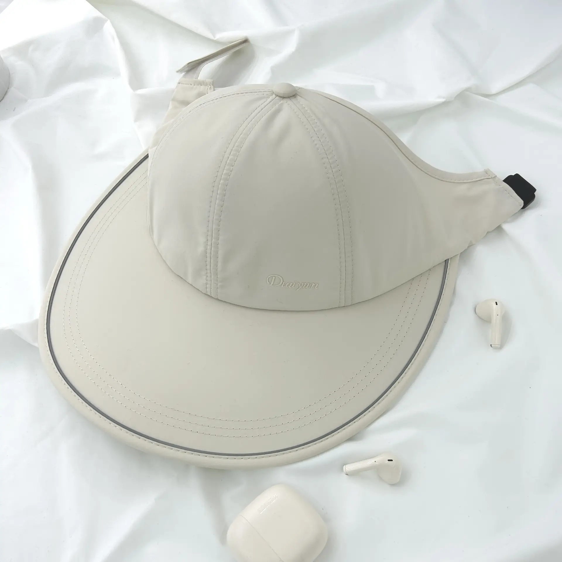 Women's Grey Duck Cap Baseball Cap Quick Dry Sun Hat - Image 3