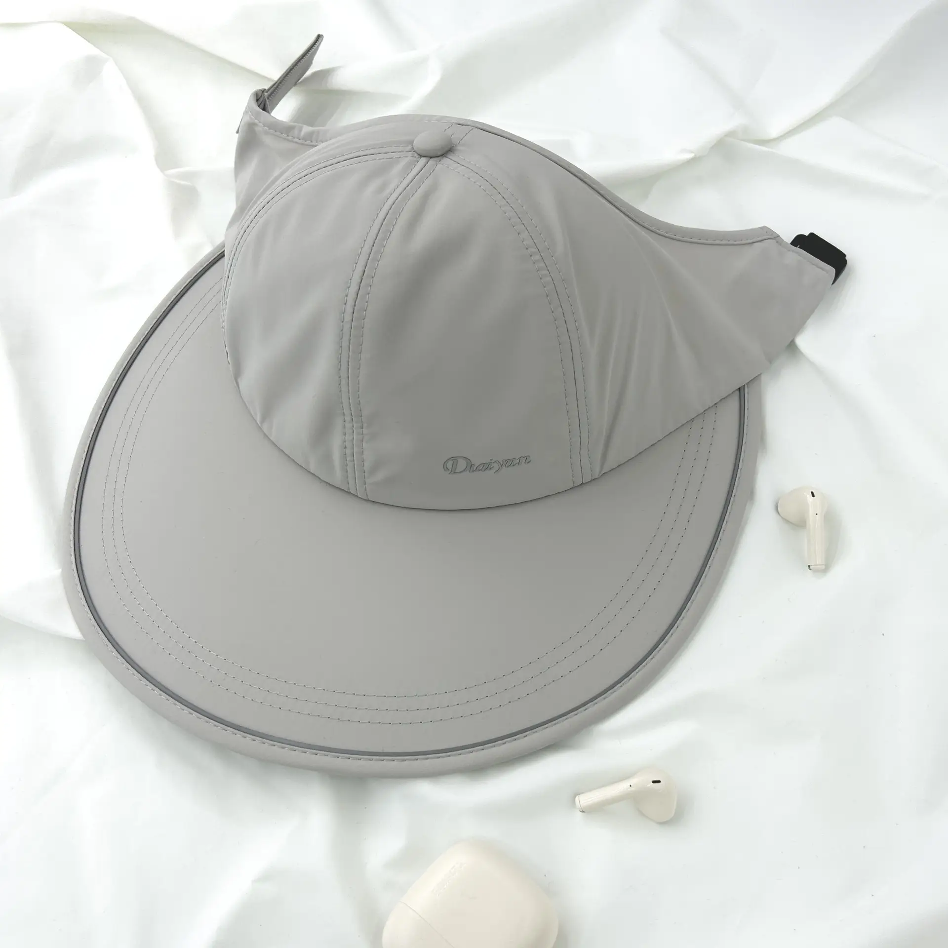 Women's Grey Duck Cap Baseball Cap Quick Dry Sun Hat - Image 6