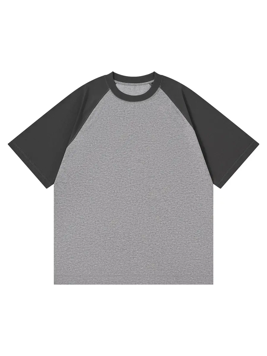 Men Raglan Sleeve T-Shirt Navy Grey 230g - Image 11