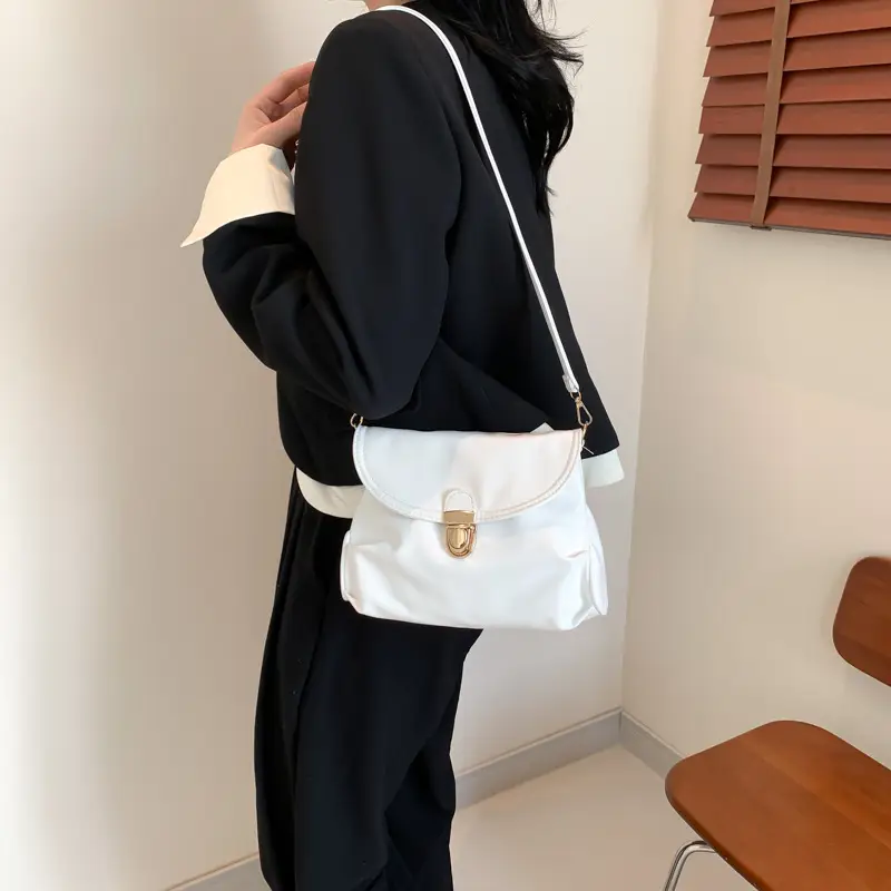 Black Pleated Shoulder Bag for Women 2024 - Image 7