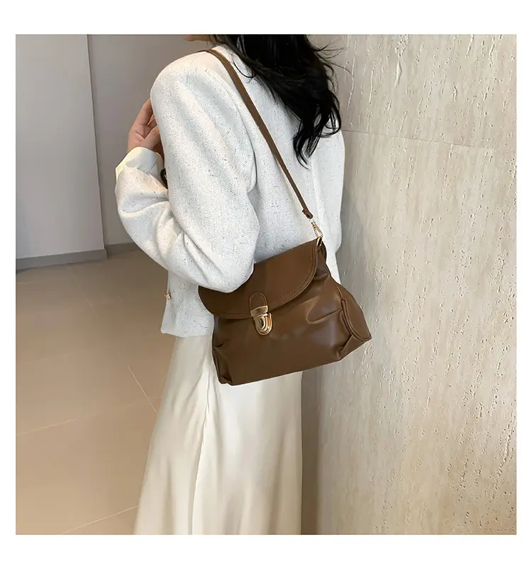 Black Pleated Shoulder Bag for Women 2024 — feature 13