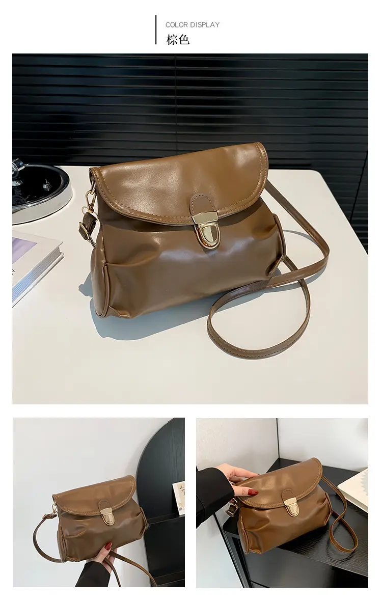 Black Pleated Shoulder Bag for Women 2024 — feature 18
